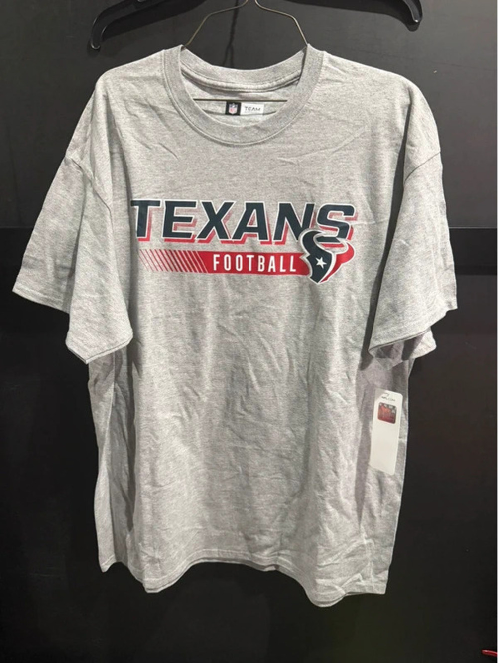 NFL Texans Grey Graphic T-Shirt - Team Logo